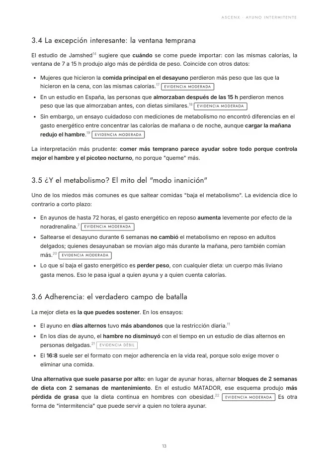 Página interior: análisis con veredicto.