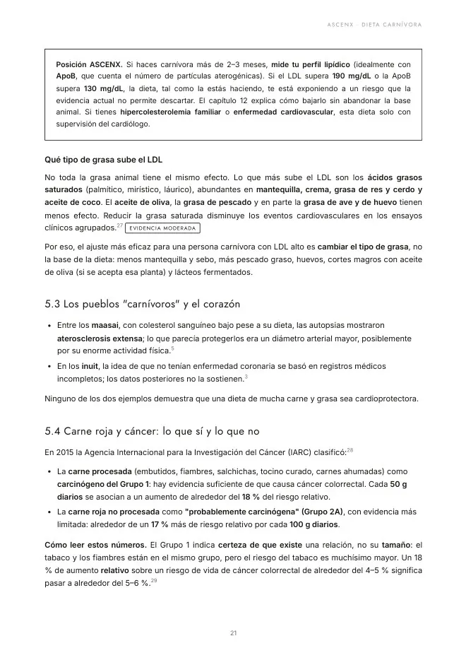 Página interior: análisis con veredicto.