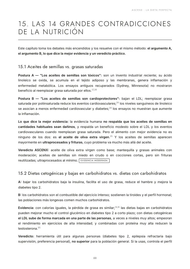 Página interior: análisis con veredicto.